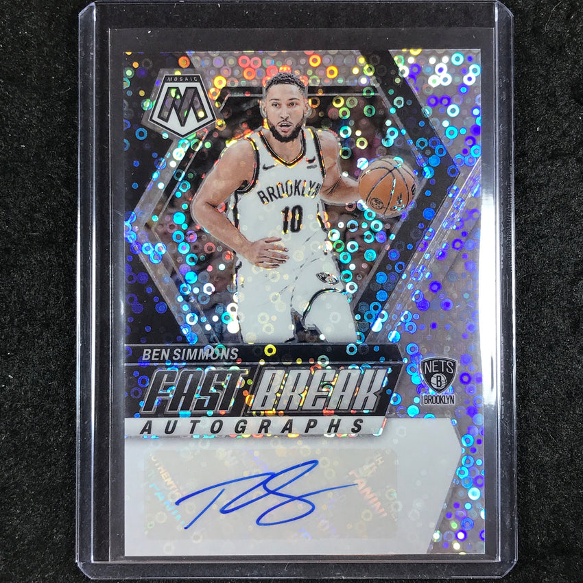 2023-24 Mosaic BEN SIMMONS Fast Break Autographs Base #BEN
