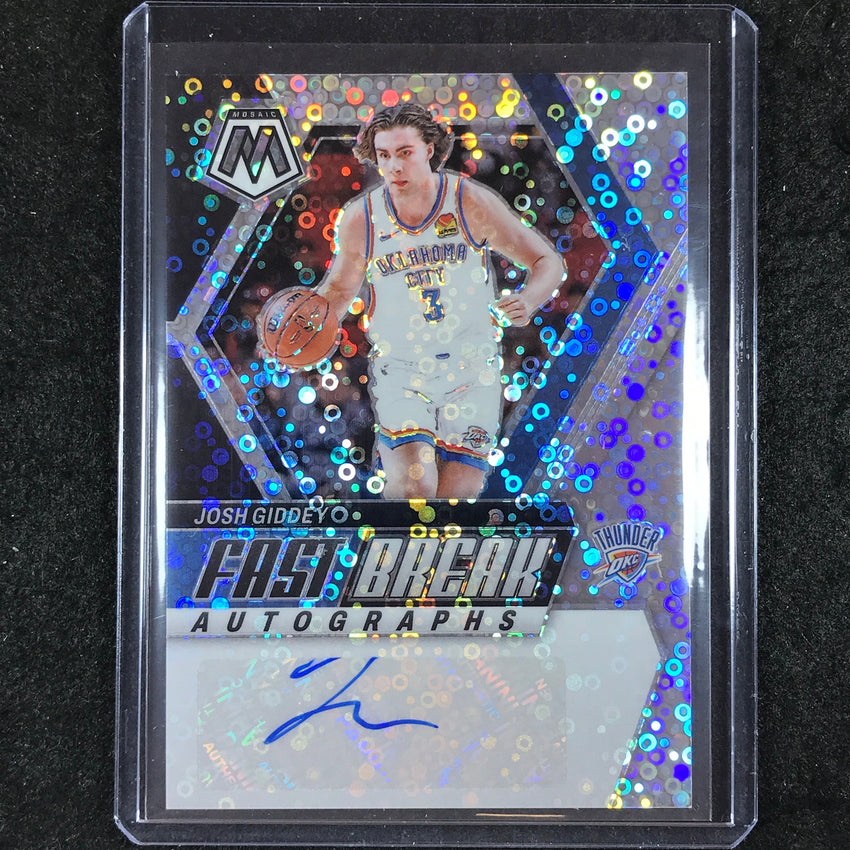 2023-24 Mosaic JOSH GIDDEY Fast Break Autographs Base #GID