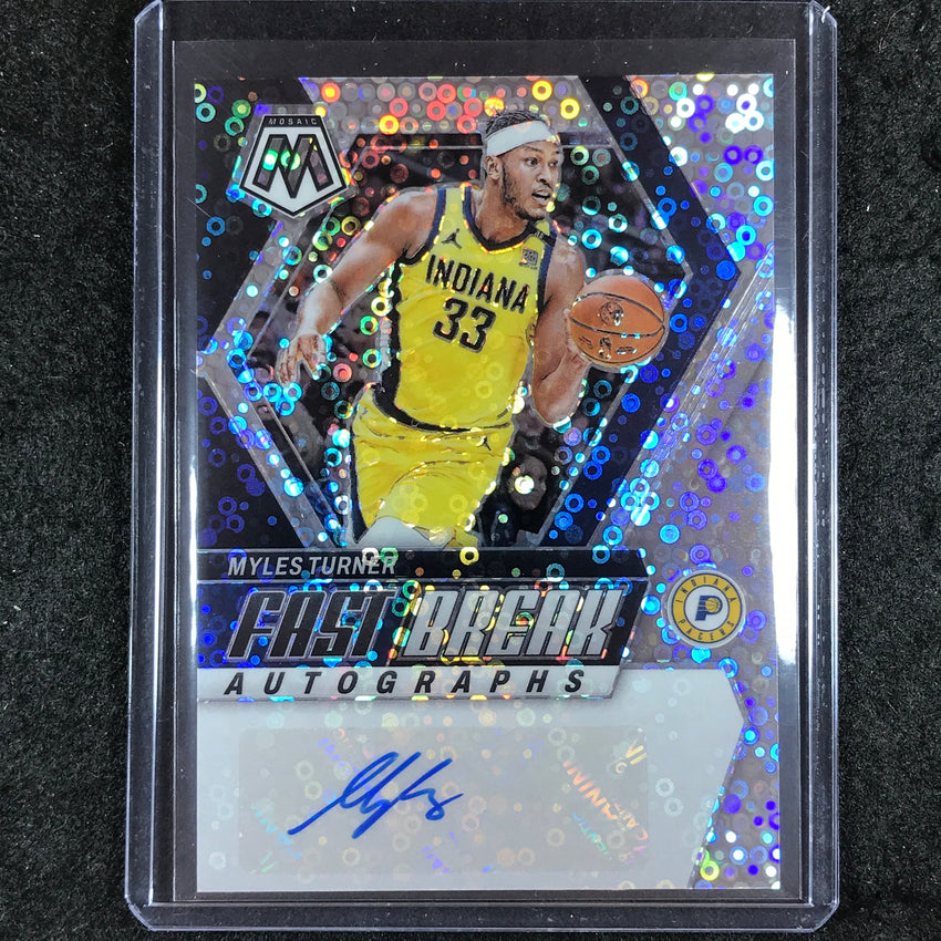 2023-24 Mosaic MYLES TURNER Fast Break Autographs Base #MYS