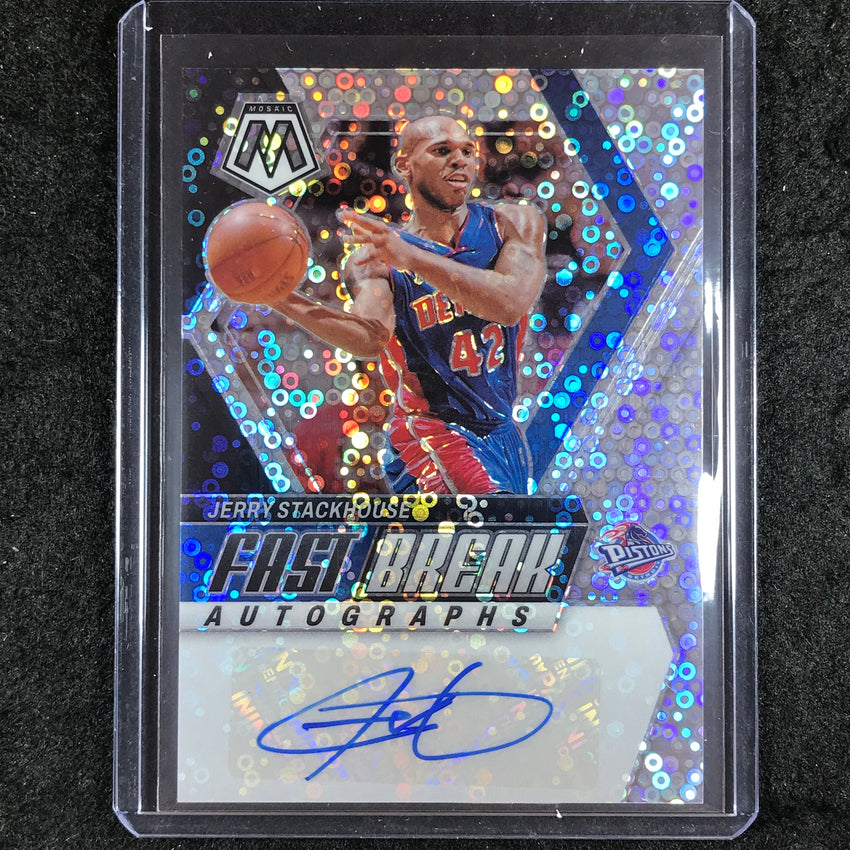 2023-24 Mosaic JERRY STACKHOUSE Fast Break Autographs Base #JER