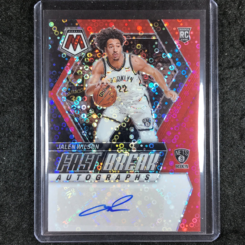 2023-24 Mosaic JALEN WILSON Fast Break Rookie Autographs Red 49/49