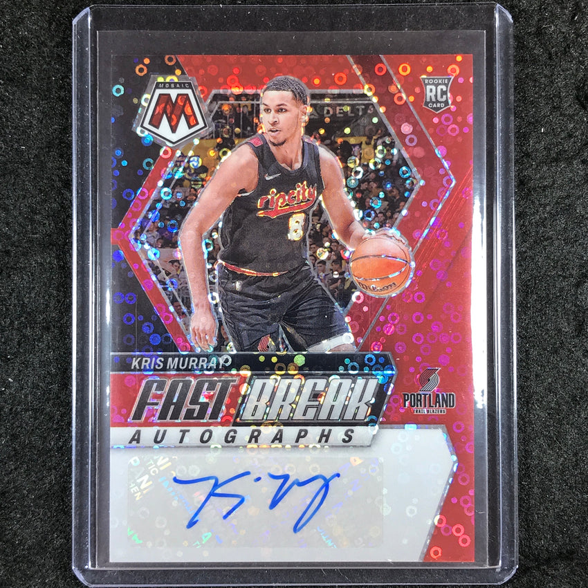 2023-24 Mosaic KRIS MURRAY Fast Break Rookie Autographs Red 1/49