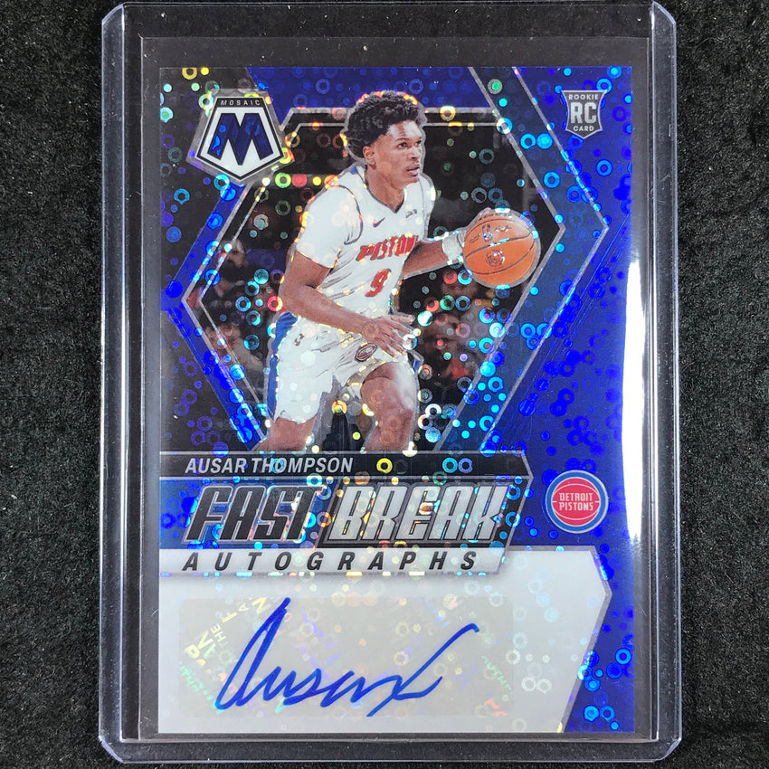 2023-24 Mosaic AUSAR THOMPSON Fast Break Rookie Autographs Blue 8/25