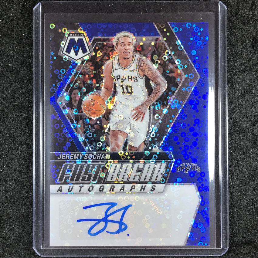 2023-24 Mosaic JEREMY SOCHAN Fast Break Autographs Blue 17/25