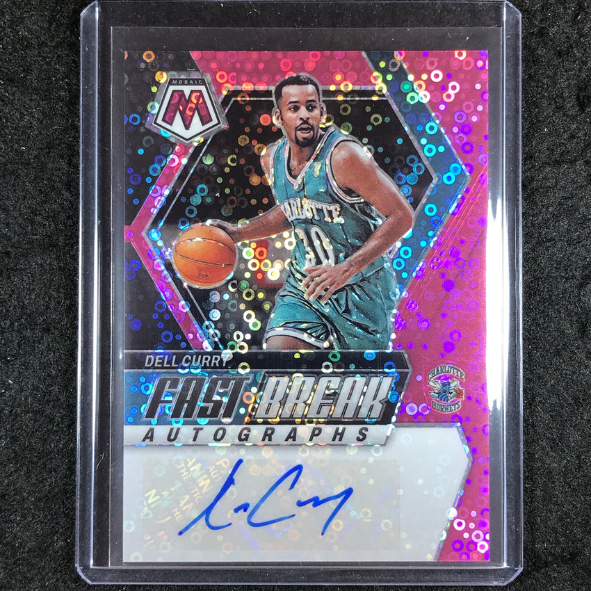 2023-24 Mosaic DELL CURRY Fast Break Autographs Pink 3/15