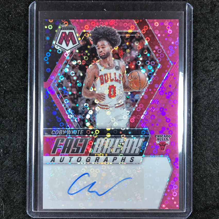 2023-24 Mosaic COBY WHITE Fast Break Autographs Pink 15/15
