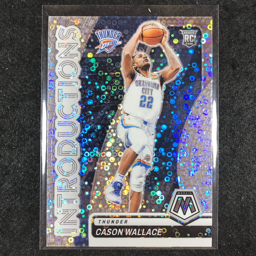 2023-24 Mosaic CASON WALLACE Introductions Rookie Fast Break #9