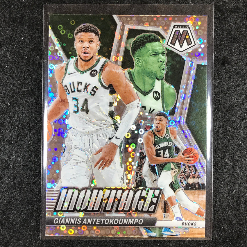 2023-24 Mosaic GIANNIS ANTETOKOUNMPO Montage Fast Break #15