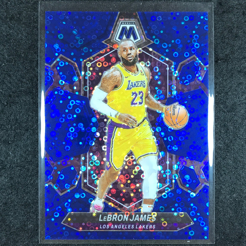 2023-24 Mosaic LEBRON JAMES Base Blue Fast Break 21/85 #92