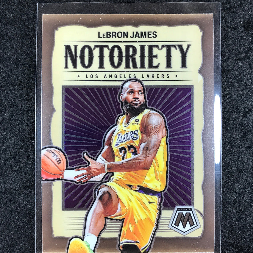2023-24 Mosaic LEBRON JAMES Notoriety Base #3