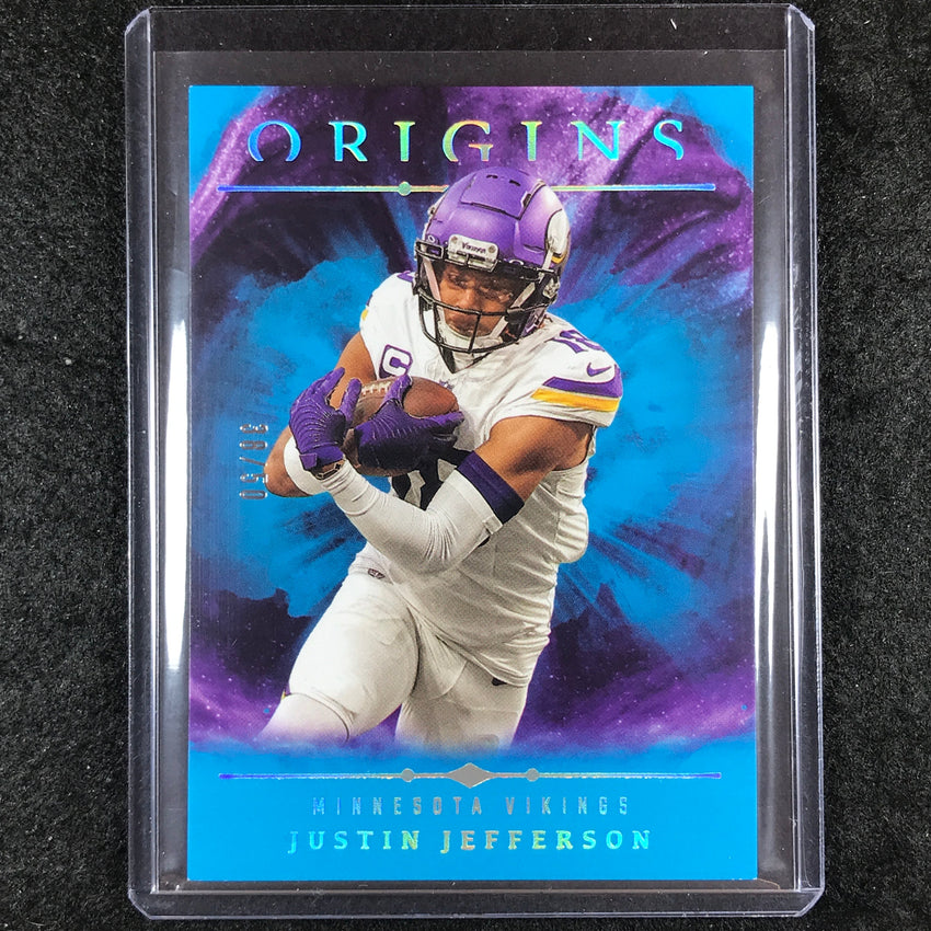2024 Origins Football JUSTIN JEFFERSON Base Turquoise 38/50 #9