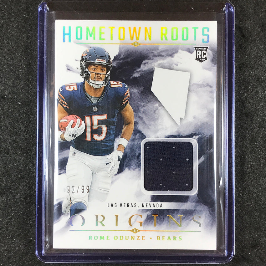 2024 Origins Football ROME ODUNZE Hometown Roots Rookie Jersey Relic 92/99