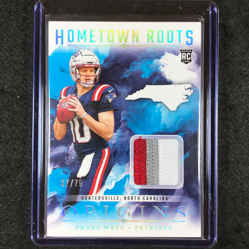 2024 Origins Football DRAKE MAYE Hometown Roots Rookie Patch Turquoise 37/75