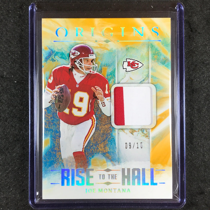 2024 Origins Football JOE MONTANA Rise to the Hall Patch Relic Gold 9/10