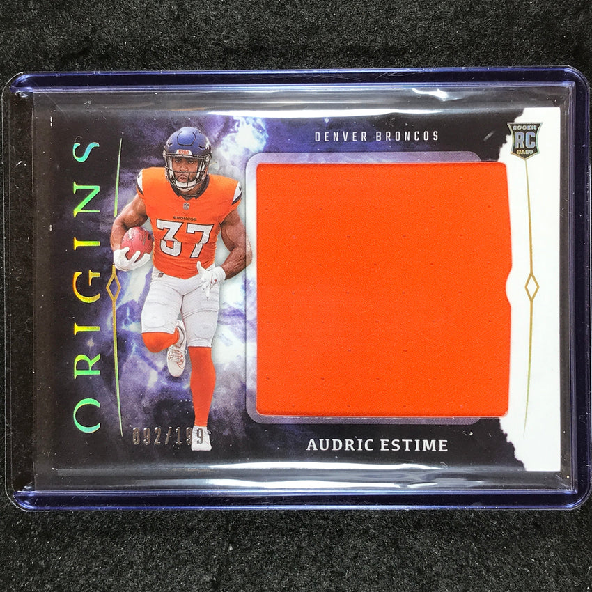 2024 Origins Football AUDRIC ESTIME Rookie Jumbo Jerseys Relic 92/199