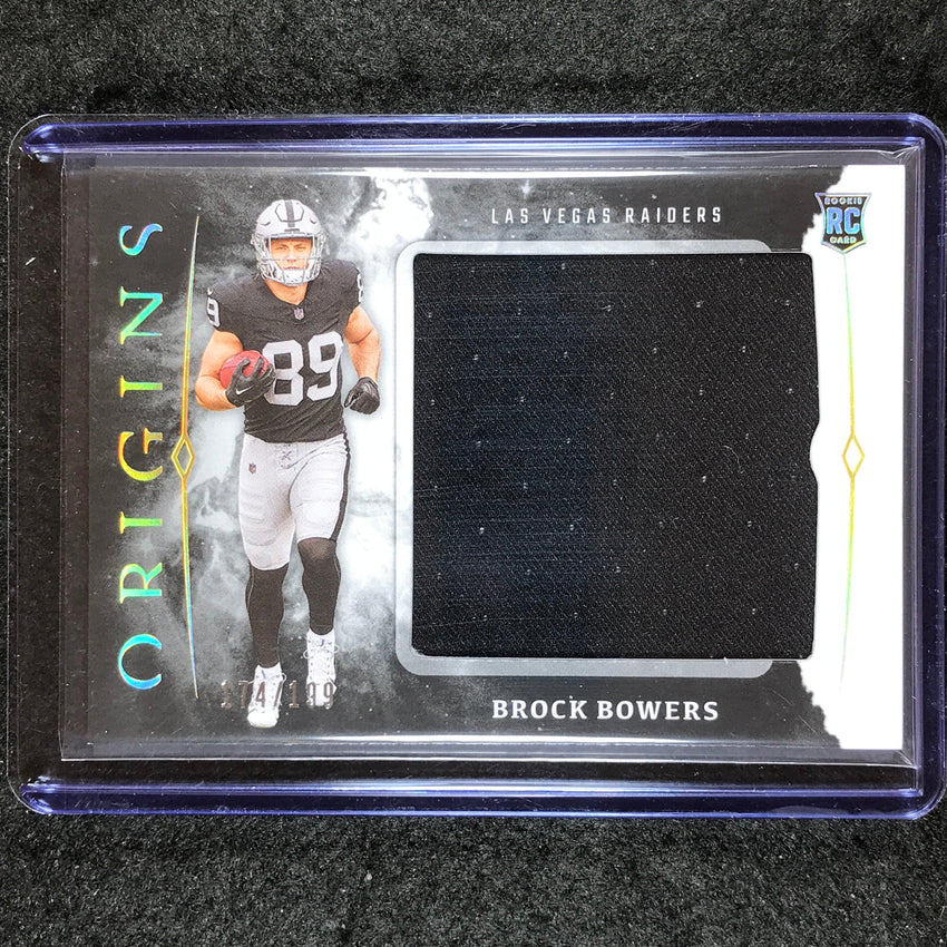2024 Origins Football BROCK BOWERS Rookie Jumbo Jerseys Relic 174/199