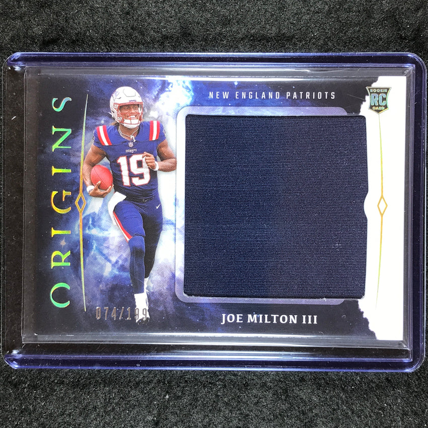 2024 Origins Football JOE MILTON III Rookie Jumbo Jerseys Relic 74/199