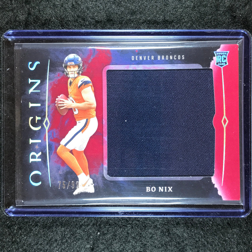 2024 Origins Football BO NIX Rookie Jumbo Jerseys Relic Red 75/99