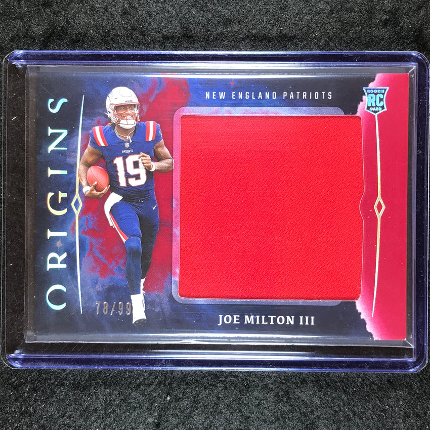 2024 Origins Football JOE MILTON III Rookie Jumbo Jerseys Relic Red 78/99