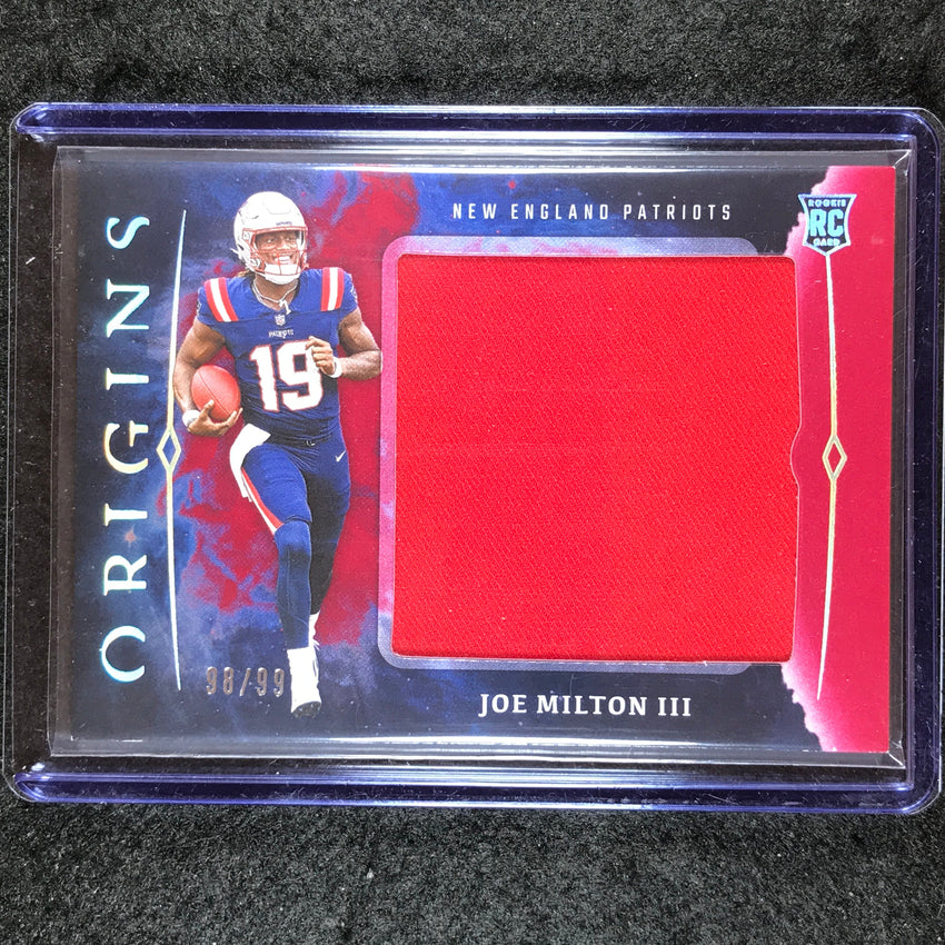 2024 Origins Football JOE MILTON III Rookie Jumbo Jerseys Relic Red 98/99