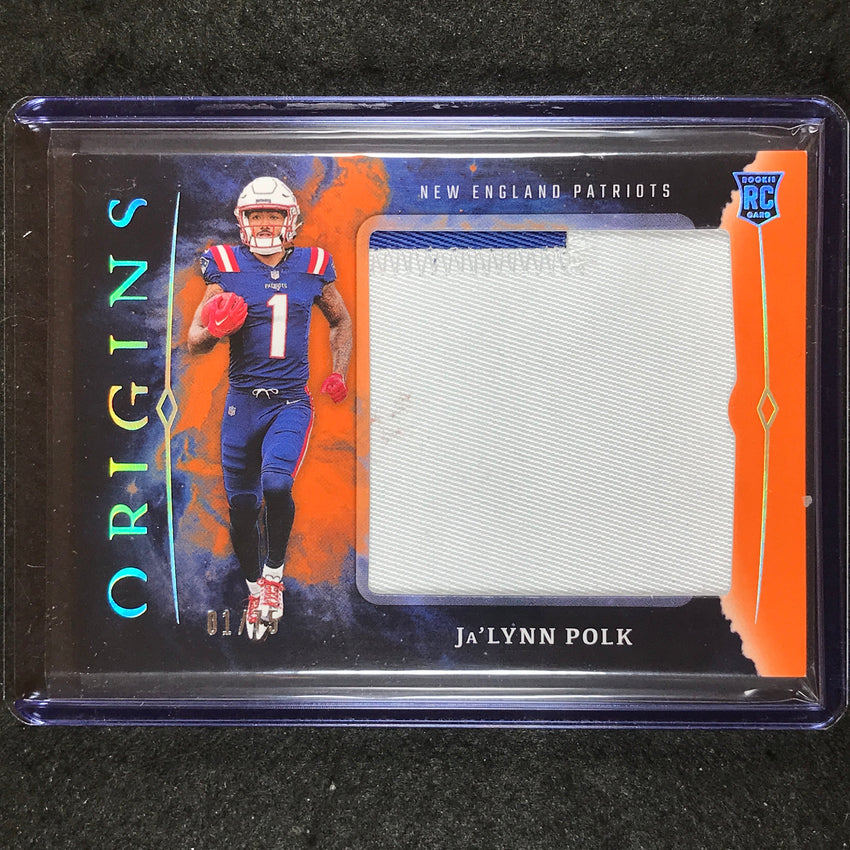 2024 Origins Football JA'LYNN POLK Rookie Jumbo Jerseys Patch Relic Orange 1/75