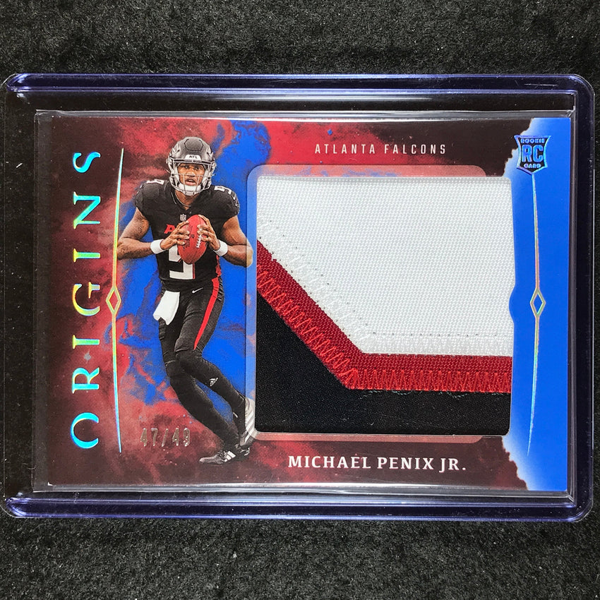 2024 Origins Football MICHAEL PENIX JR. Rookie Jumbo Jerseys Patch Blue 47/49