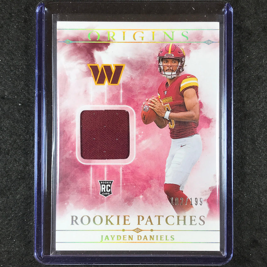 2024 Origins Football JAYDEN DANIELS Rookie Patches Jersey Relic 102/199