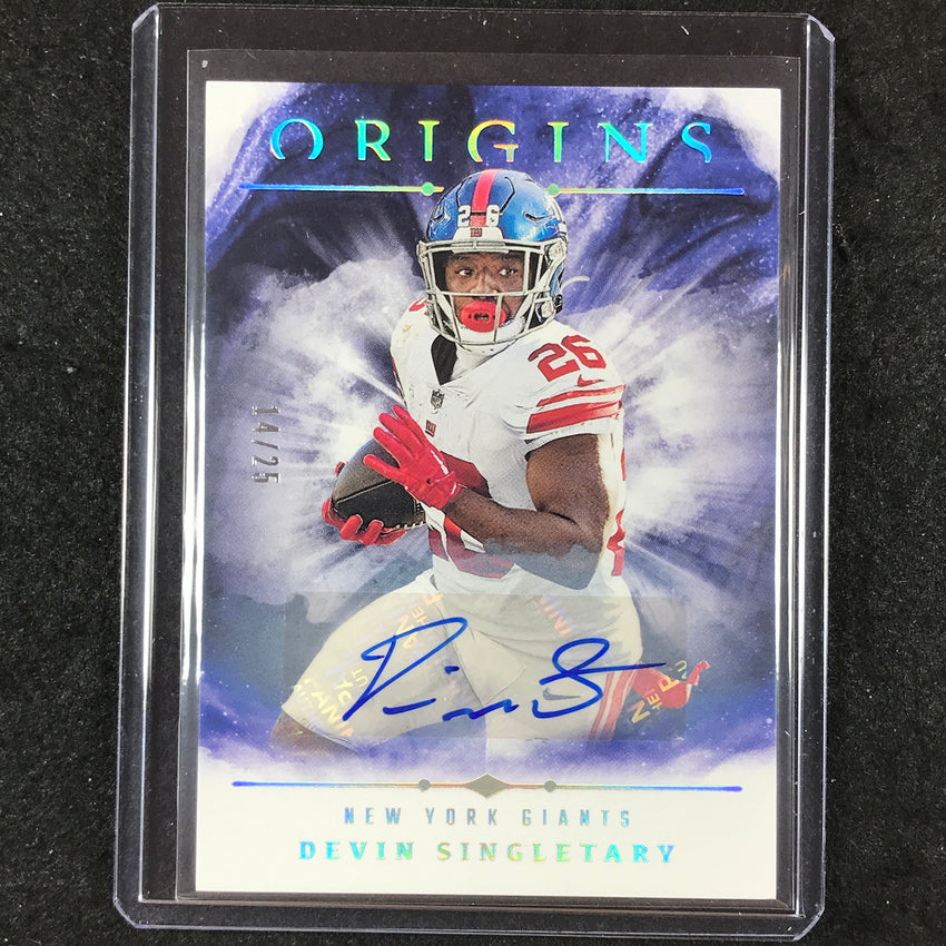 2024 Origins Football DEVIN SINGLETARY Base Autograph 14/25