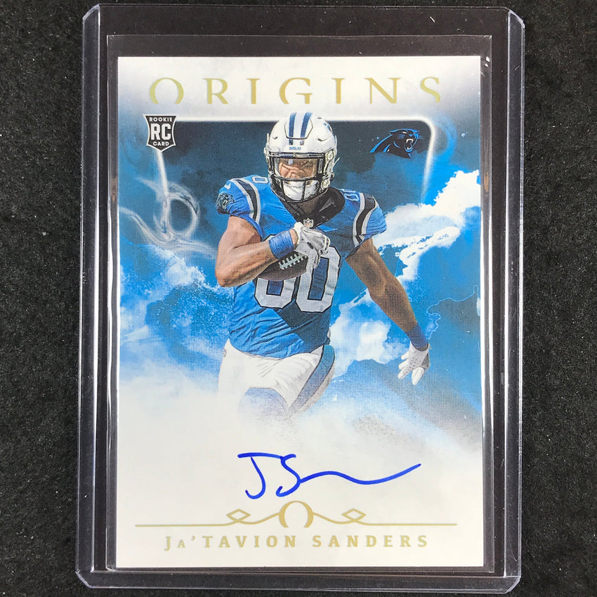 2024 Origins Football JA'TAVION SANDERS Rookie Autographs Base #JSA