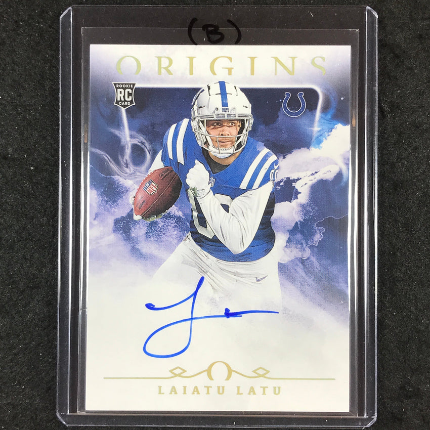 2024 Origins Football LAIATU LATU Rookie Autographs Base #LLA (B)