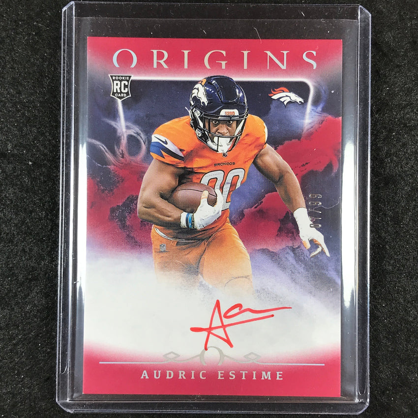 2024 Origins Football AUDRIC ESTIME Rookie Autographs Red 7/99
