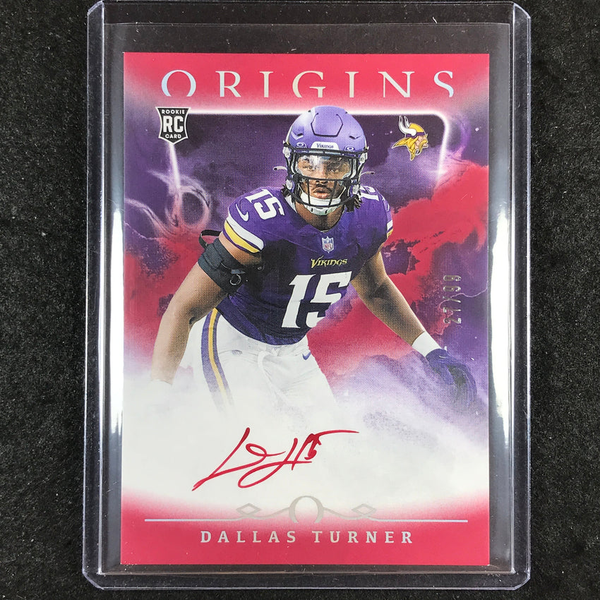2024 Origins Football DALLAS TURNER Rookie Autographs Red 27/99