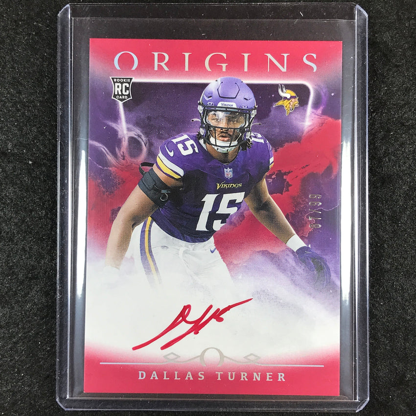 2024 Origins Football DALLAS TURNER Rookie Autographs Red 87/99