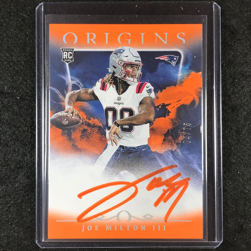 2024 Origins Football JOE MILTON III Rookie Autographs Orange 4/75