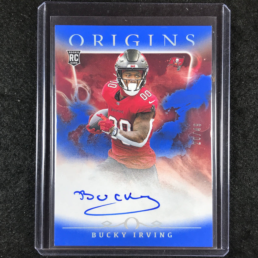 2024 Origins Football BUCKY IRVING Rookie Autographs Blue 20/49
