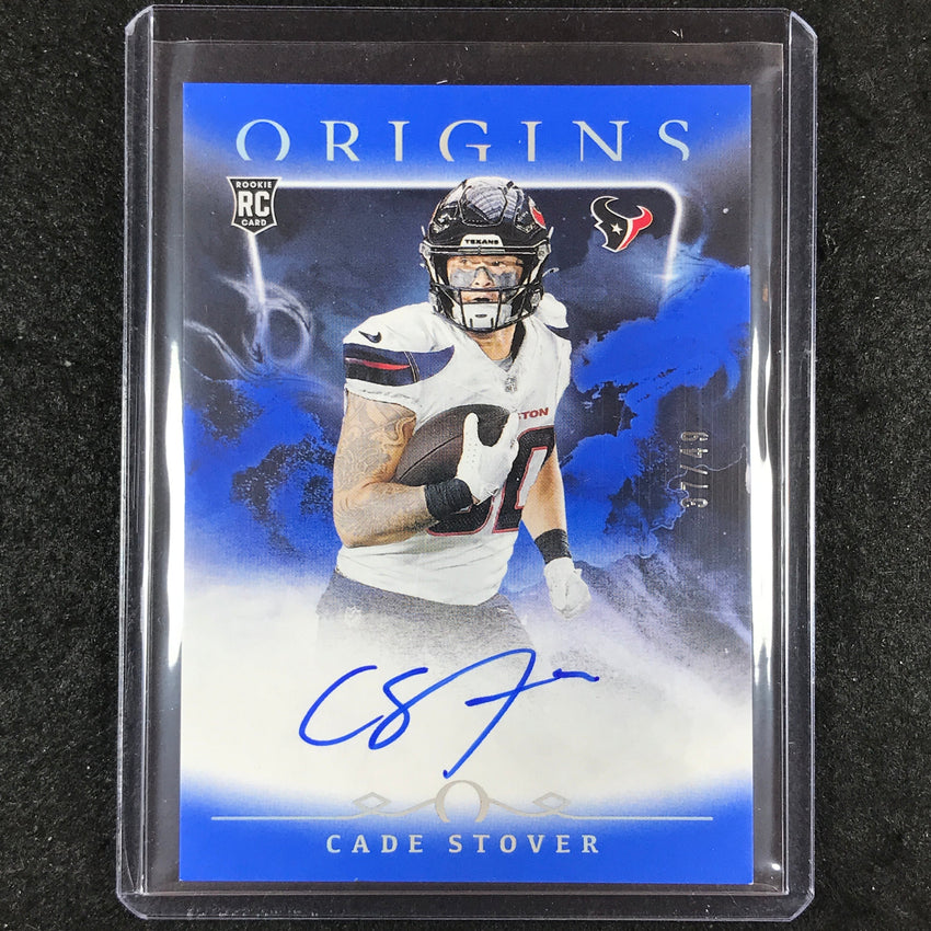 2024 Origins Football CADE STOVER Rookie Autographs Blue 37/49