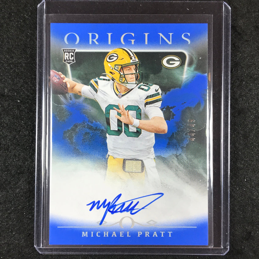 2024 Origins Football MICHAEL PRATT Rookie Autographs Blue 44/49