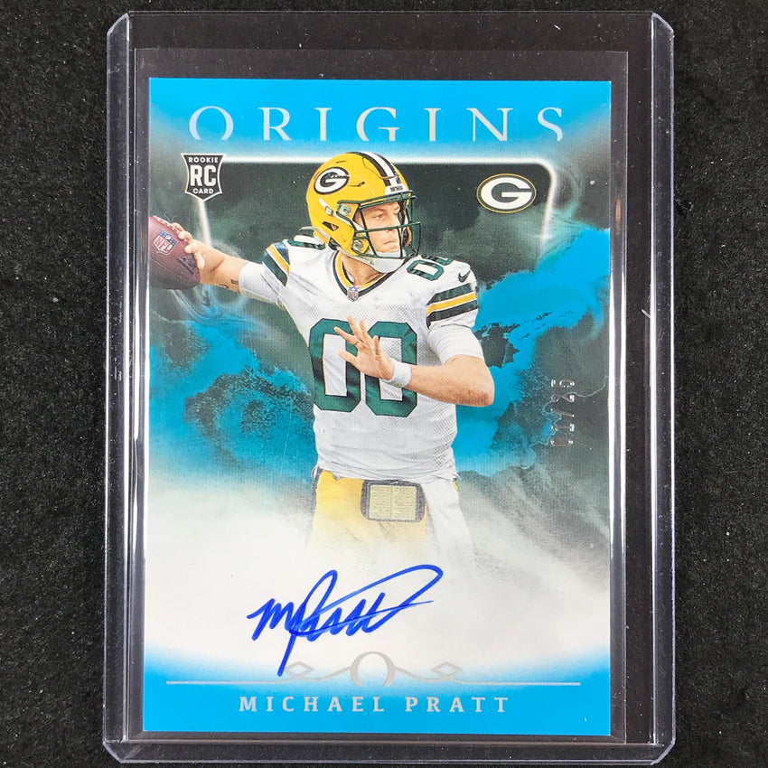 2024 Origins Football MICHAEL PRATT Rookie Autographs Turquoise 1/25