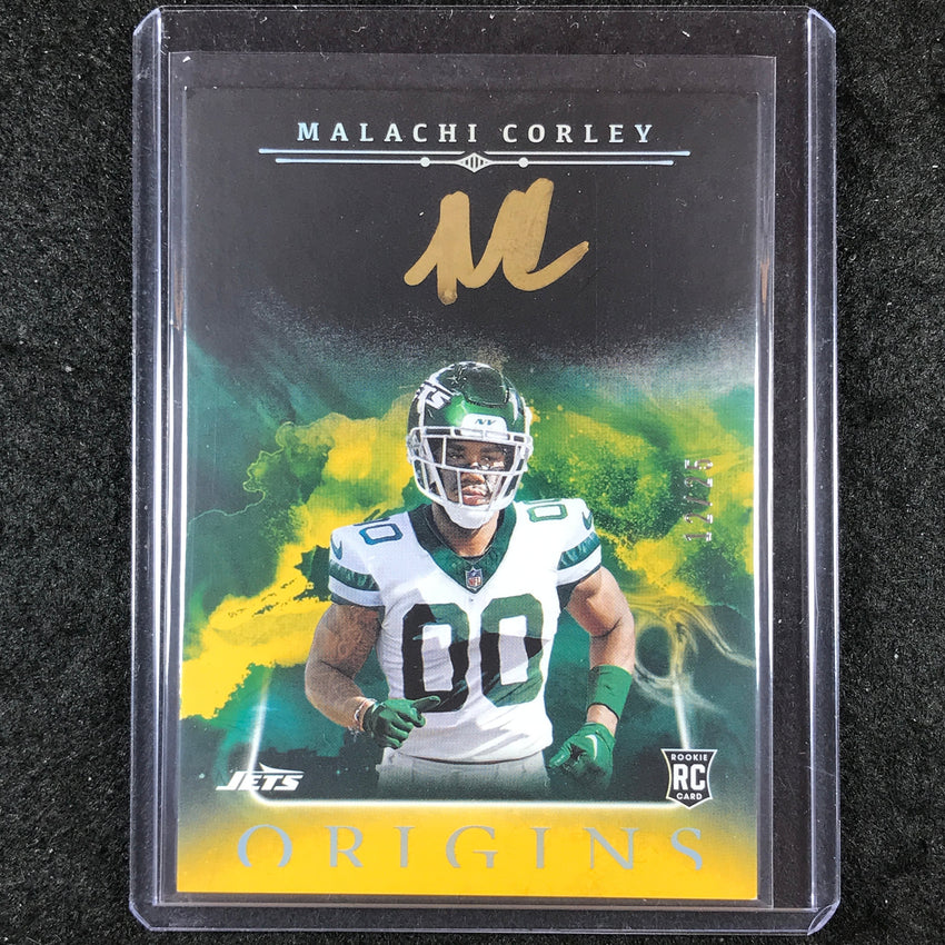 2024 Origins Football MALACHI CORLEY Origins Rookie Autographs Gold Ink 12/25