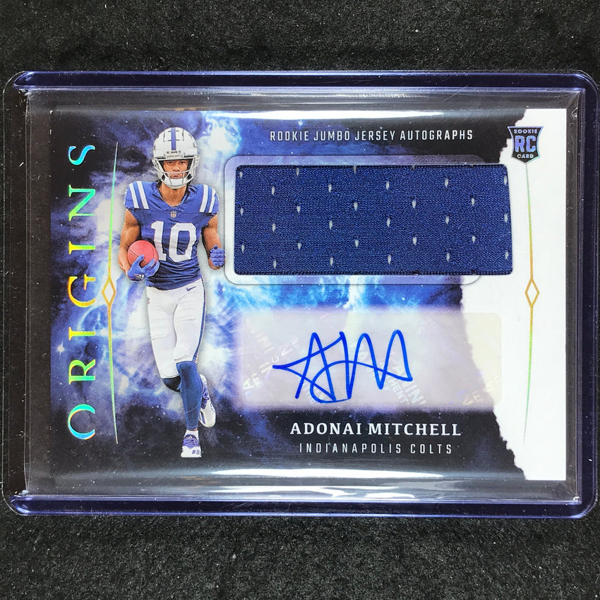 2024 Origins Football ADONAI MITCHELL Rookie Jumbo Jersey Auto Base #AMI
