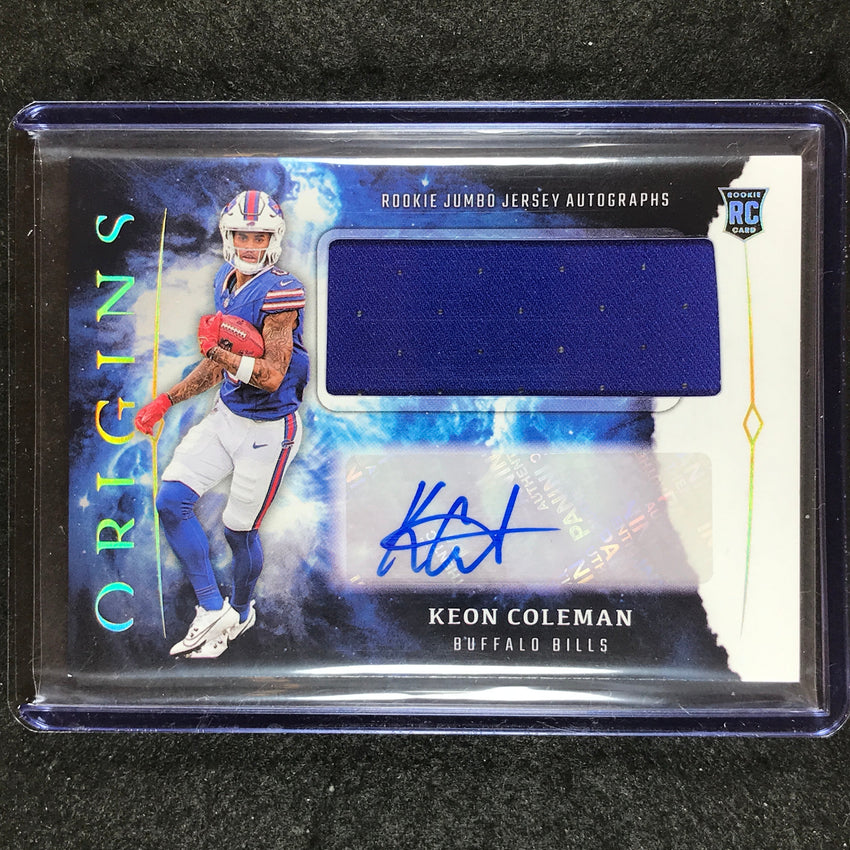 2024 Origins Football KEON COLEMAN Rookie Jumbo Jersey Auto Base #KCO