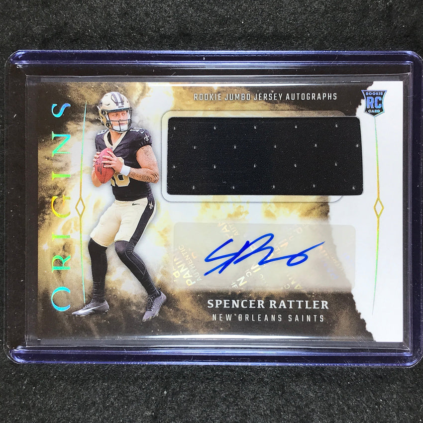 2024 Origins Football SPENCER RATTLER Rookie Jumbo Jersey Auto Base #SRA