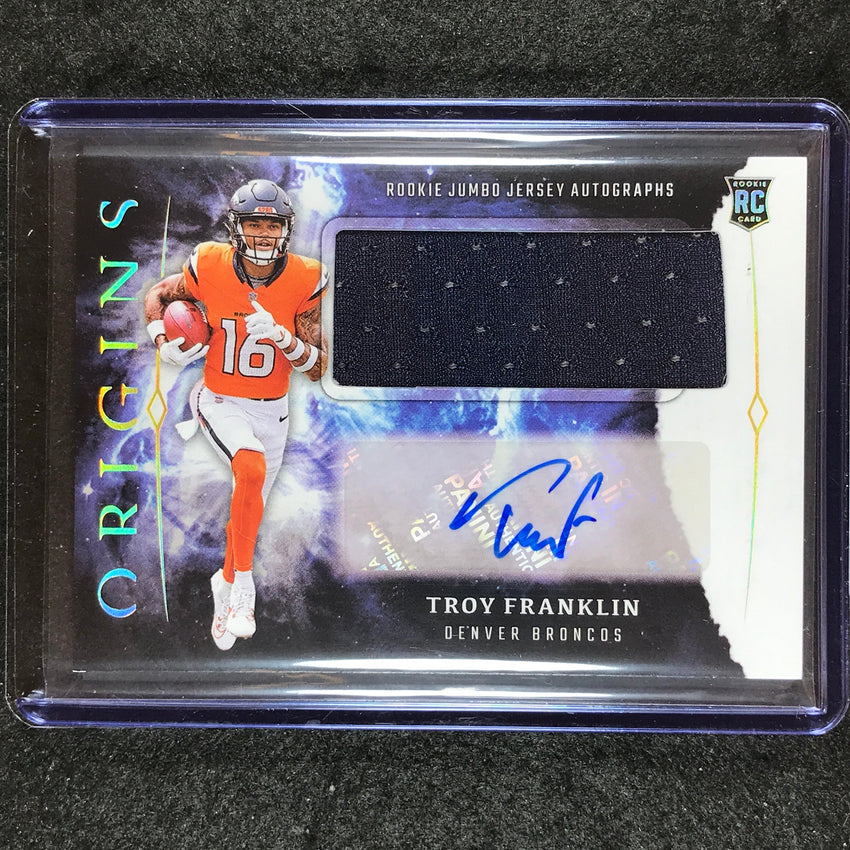 2024 Origins Football TROY FRANKLIN Rookie Jumbo Jersey Auto Base #TFR
