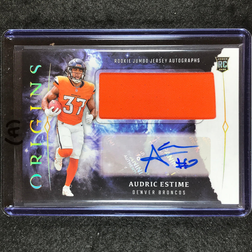 2024 Origins Football AUDRIC ESTIME Rookie Jumbo Jersey Auto Base #AES (B)