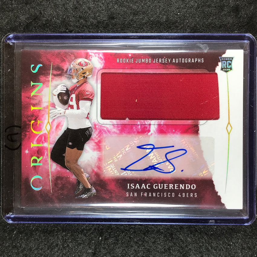 2024 Origins Football ISAAC GUERENDO Rookie Jumbo Jersey Auto Base #IGU (A)