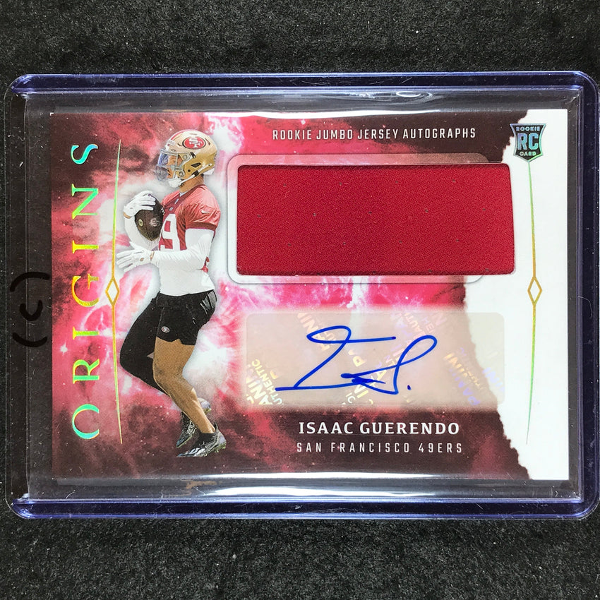 2024 Origins Football ISAAC GUERENDO Rookie Jumbo Jersey Auto Base #IGU ©