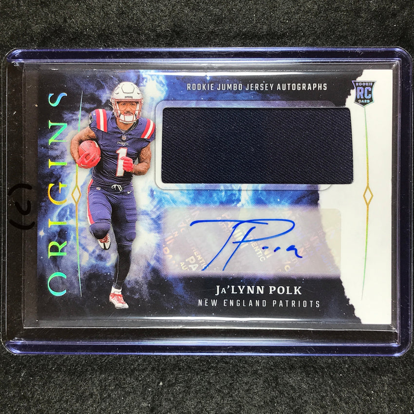 2024 Origins Football JA'LYNN POLK Rookie Jumbo Jersey Auto Base #JPO (C)