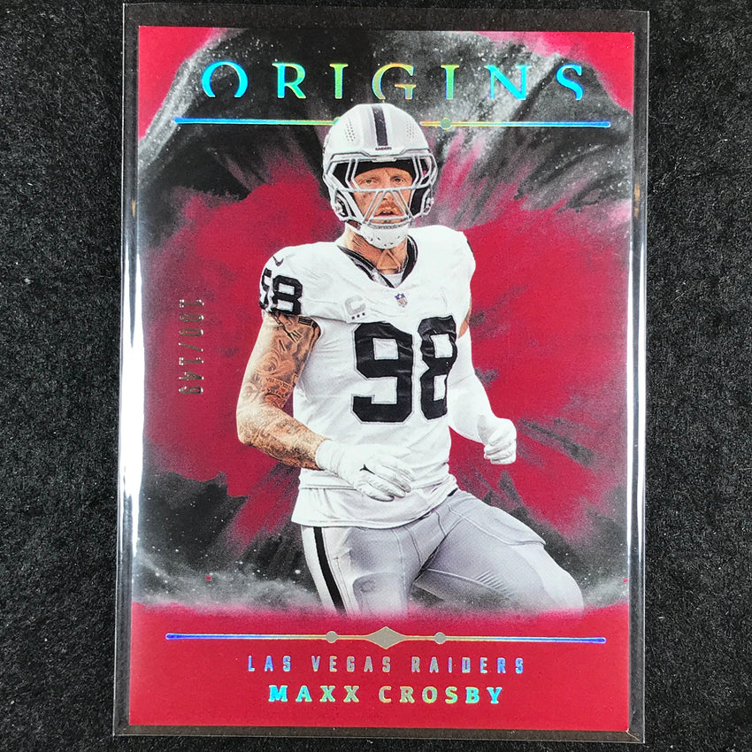2024 Origins Football MAXX CROSBY Base Red 100/149 #37