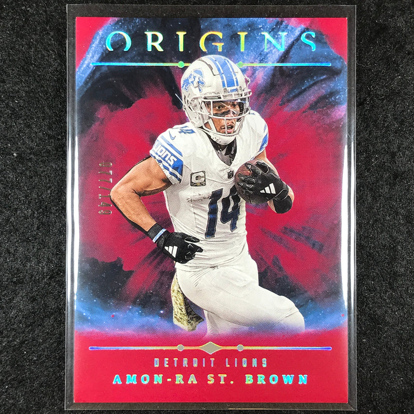 2024 Origins Football AMON-RA ST. BROWN Base Red 77/149 #67