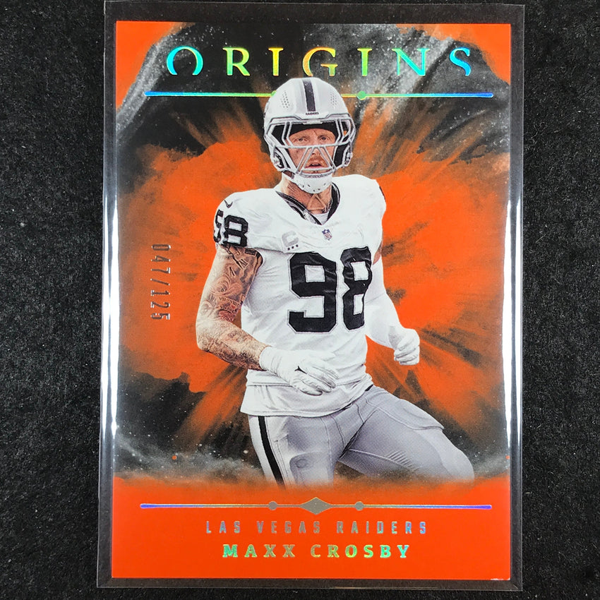 2024 Origins Football MAXX CROSBY Base Orange 47/125 #37